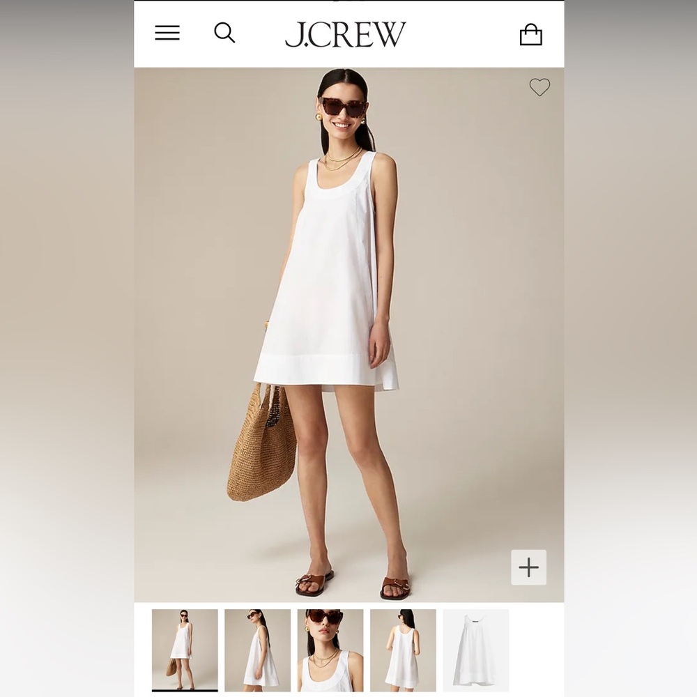 Jcrew poplin dress in XS brand new